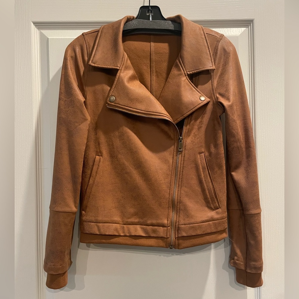 Grace & Lace Camel Moto Jacket